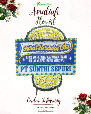 Papan Bunga Duka di Talise Valangguni
