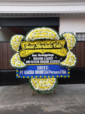 Papan Bunga Duka di Talise Valangguni