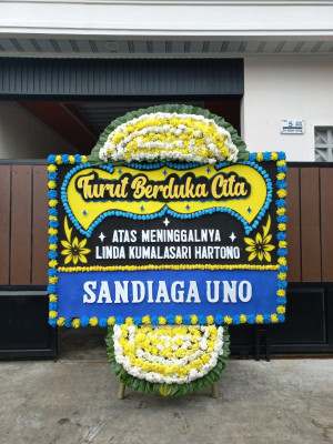 Papan Bunga Duka di Talise Valangguni